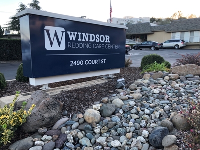 Windsor Redding Care Center sign
